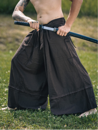 Trollfelsen Mitelalter Gewandung Hose Samurai Kenshin Braun Seite 2